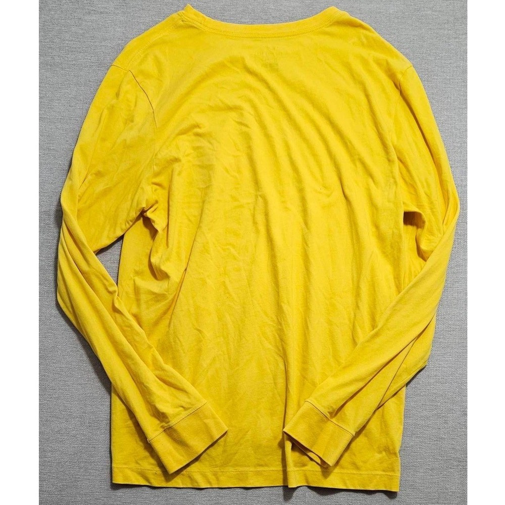 Nike UW Oshkosh Titans Dri-FIT Long Sleeve Shirt Mens‎ XL Yellow Athletic Tee - Picture 2 of 4